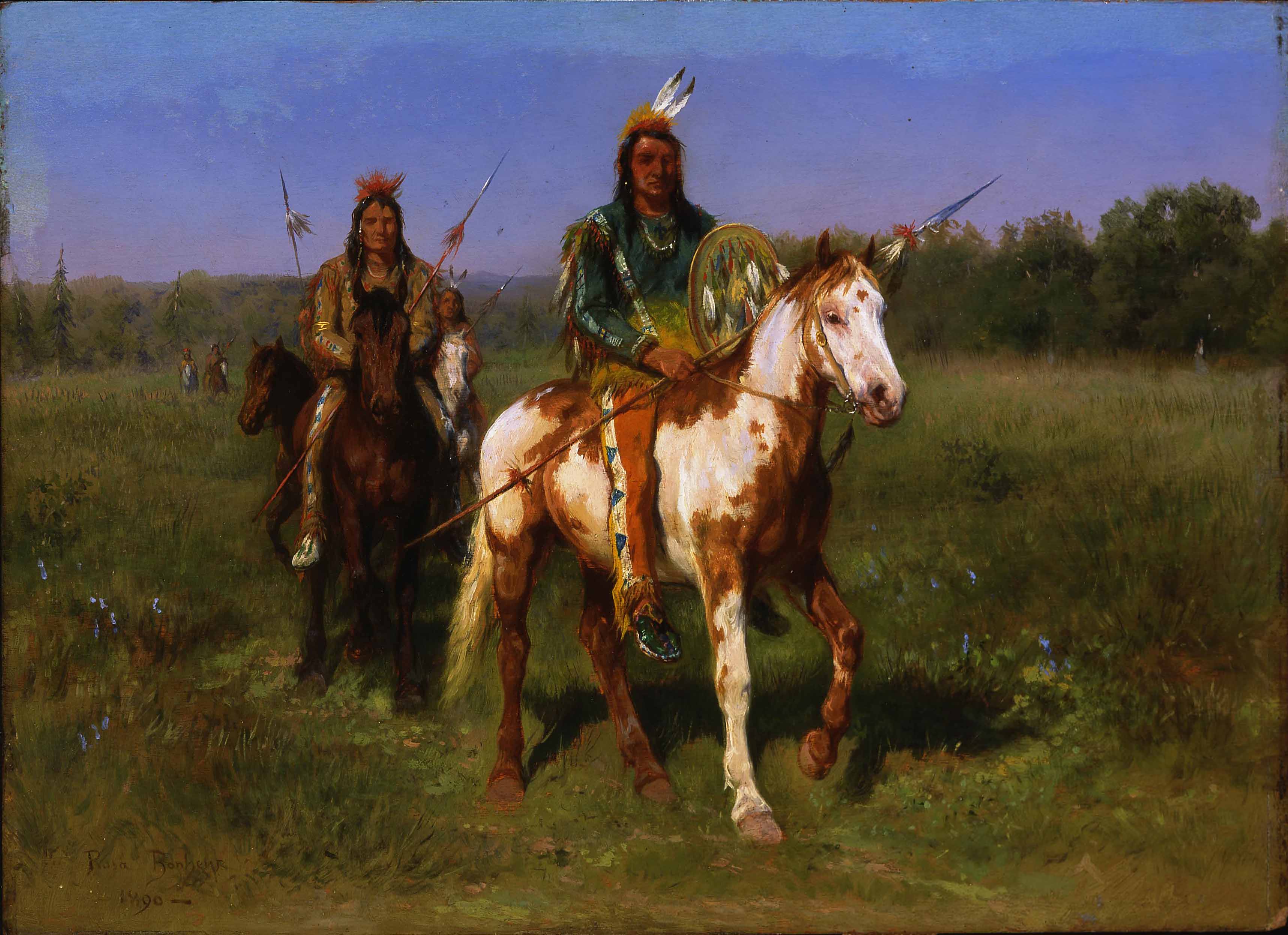 Rosa Bonheur Mounted Indians Carrying Spears